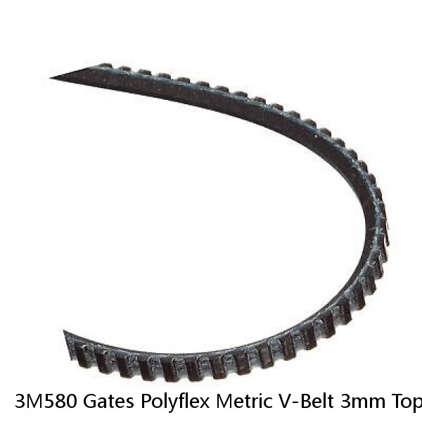 3M580 Gates Polyflex Metric V-Belt 3mm Top Width 850mm Outside Length USA #1 image